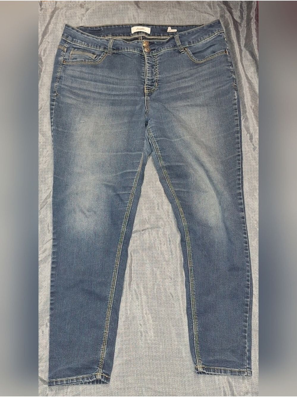 Angels Brand Blue Denim Curvy Skinny Jeans Size 20 - Picture 2 of 6